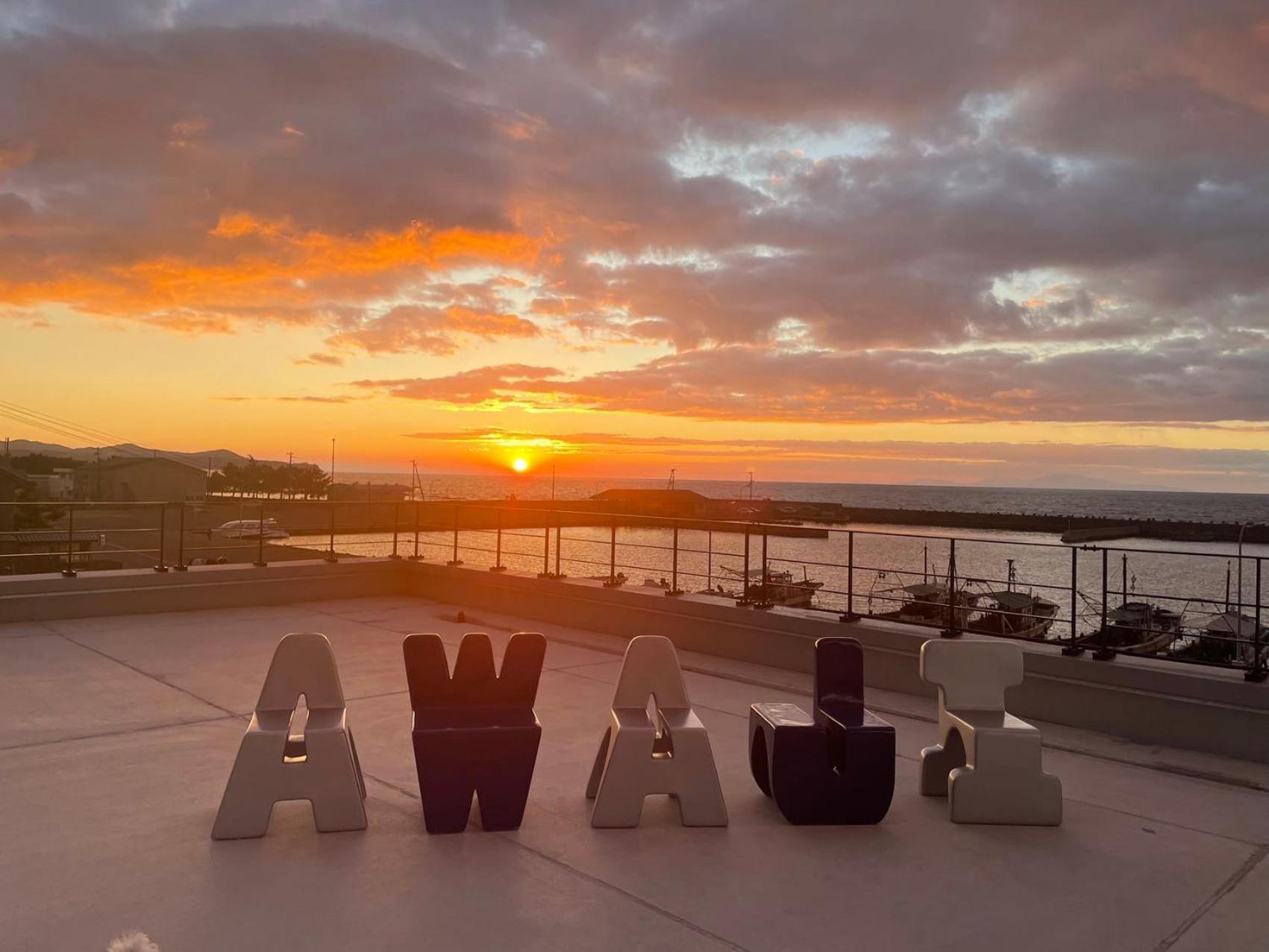 Yiyi Villa Awaji 淡路島西海岸夕日百選のvilla Bbq釣りゴルフ Kültér fotó